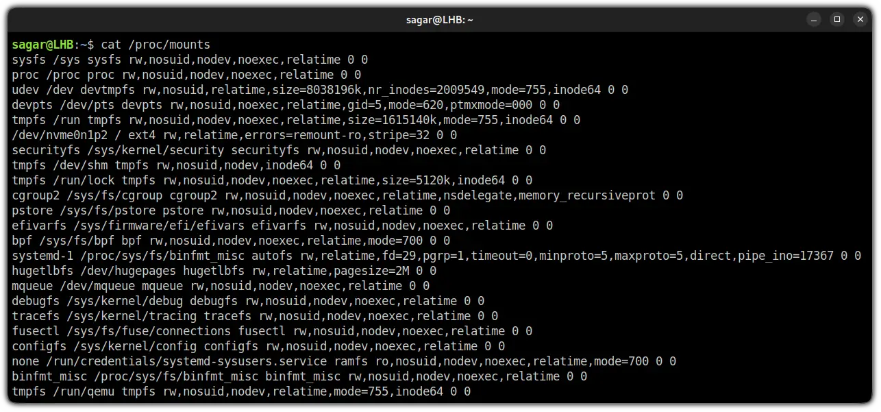 List Mounted Drives In Linux