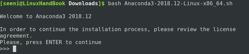 Run Anaconda bash script