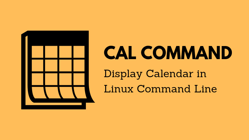 Unix Cal Command