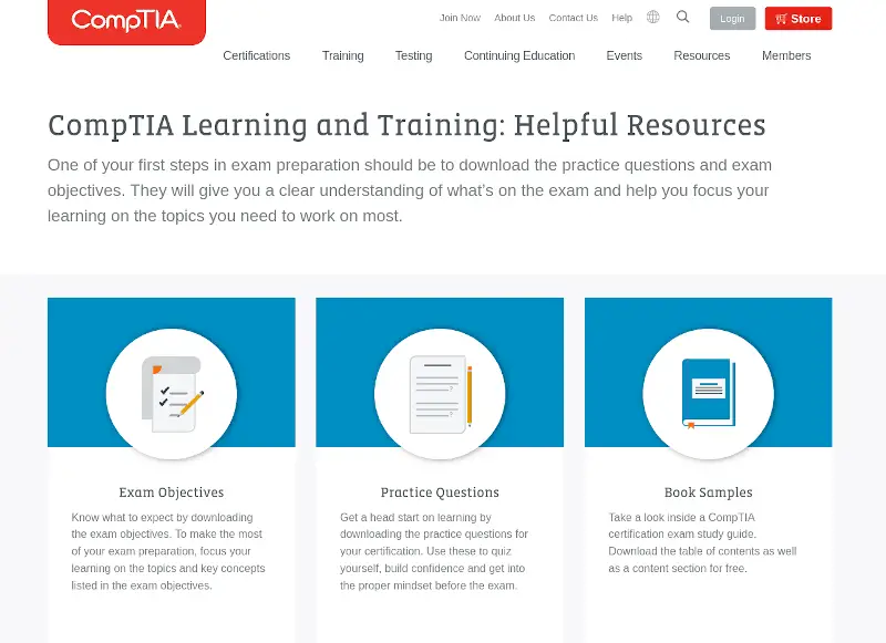 Comptia Training Resources