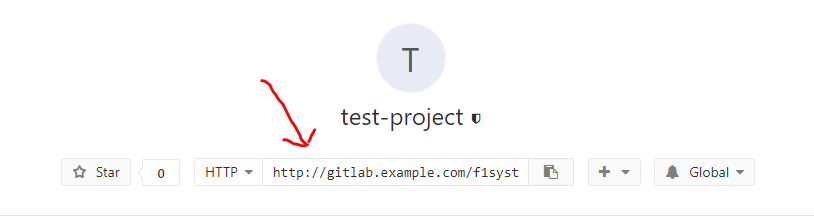 Getting the GitLab URL