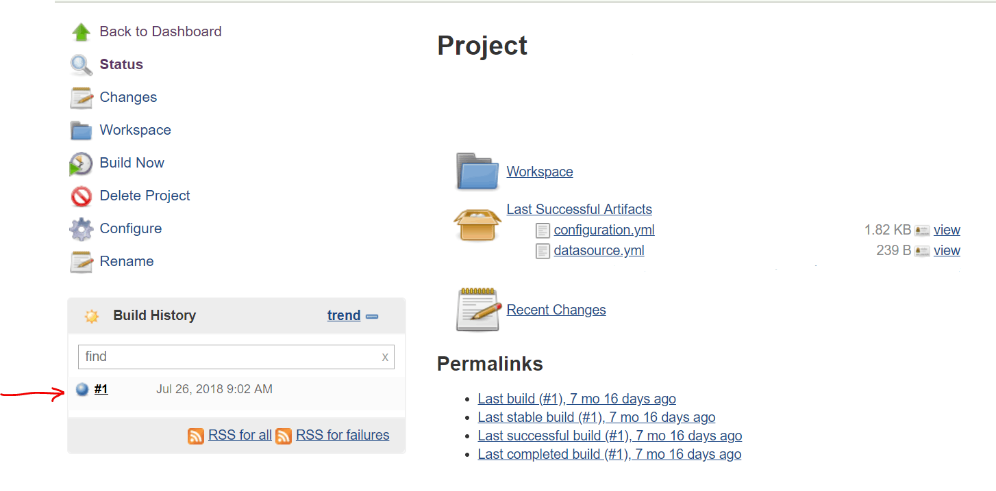 Project code report at SonarQube