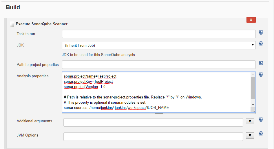 SonarQube scanner in Jenkins