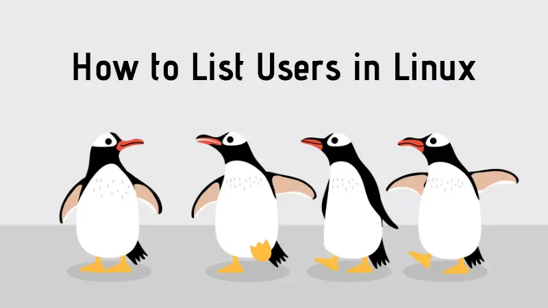 How To List Users In Linux Command Line [3 Simple Ways]