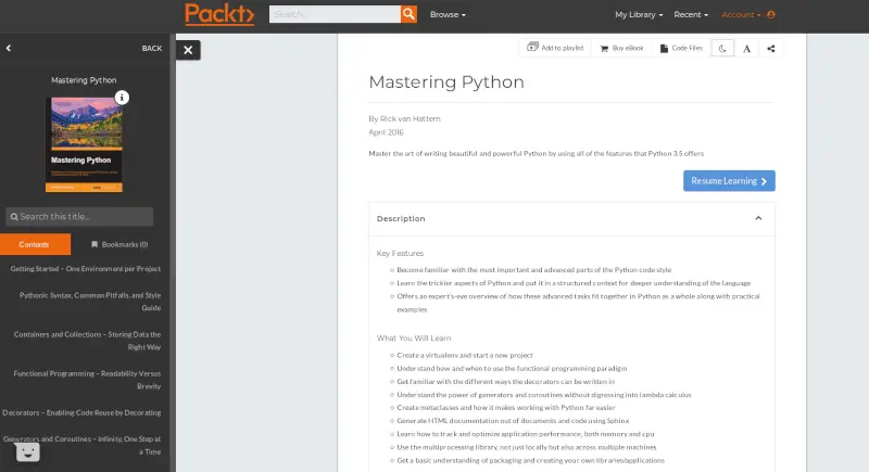 Packt Mastering Python