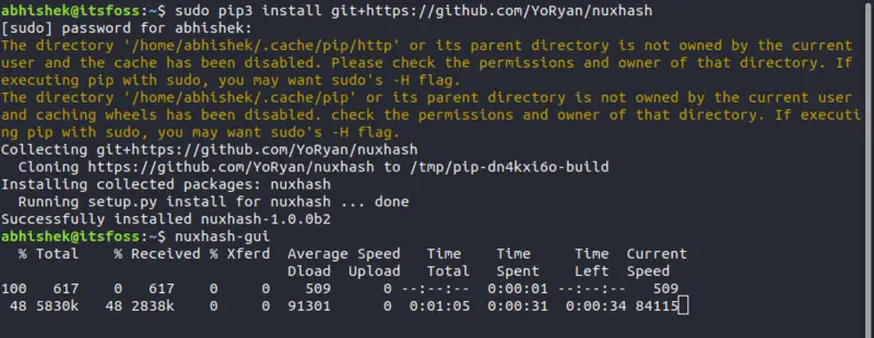 Running Nuxhash for NiceHash mining on Linux