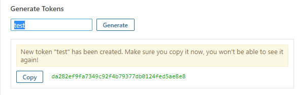 Generate server authentication token in SonarQube