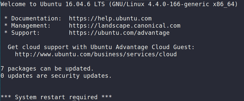 System Restart Required Ubuntu