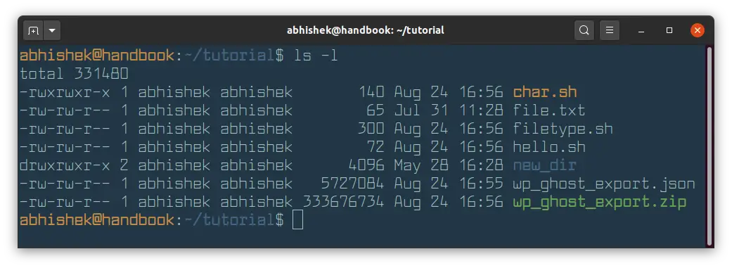 find file size linux terminal