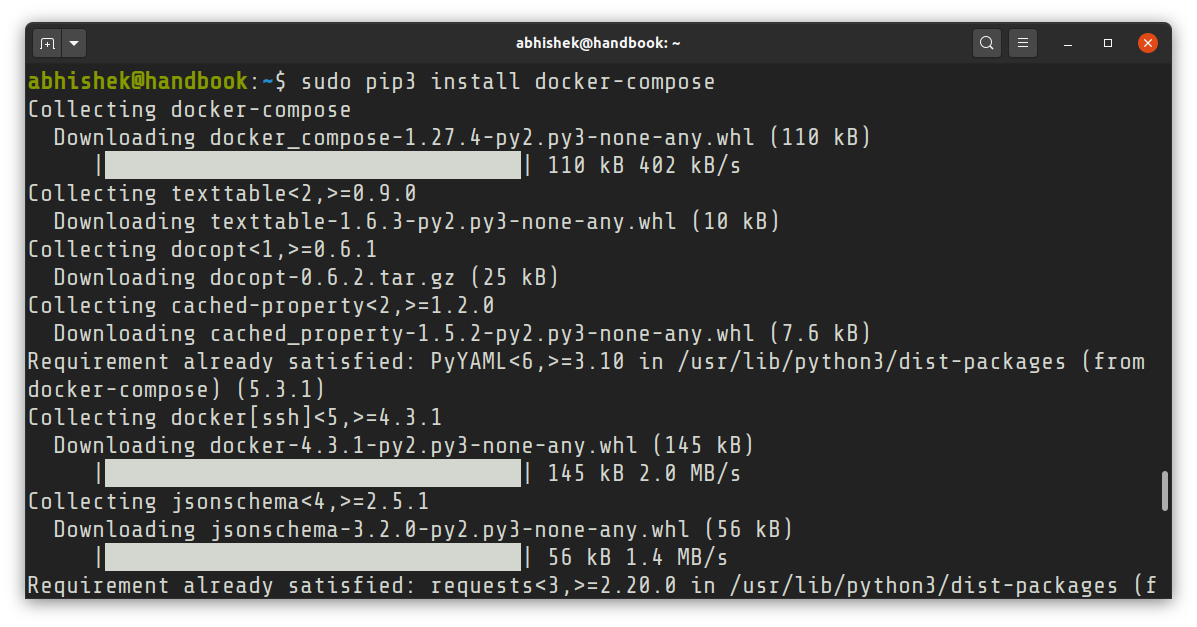 Installing Docker Compose on Ubuntu with PIP