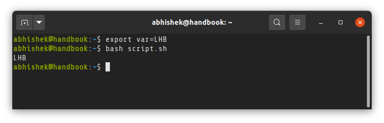 To access variables in subshell, export it