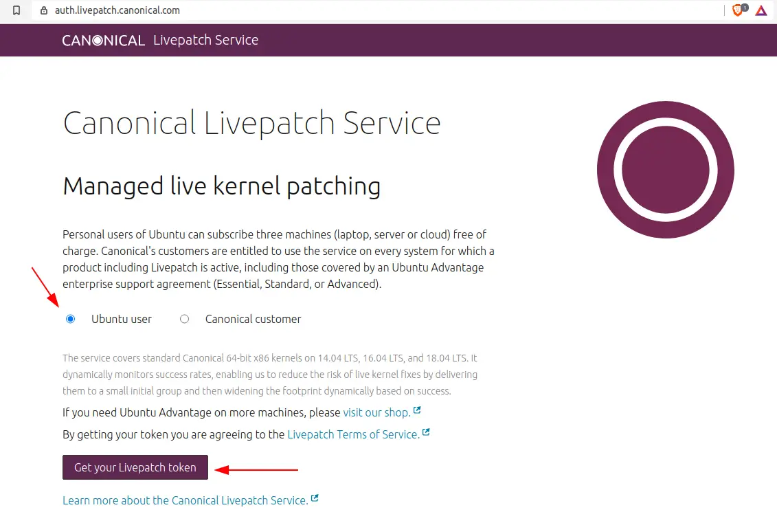 Live kernel patching for Ubuntu servers