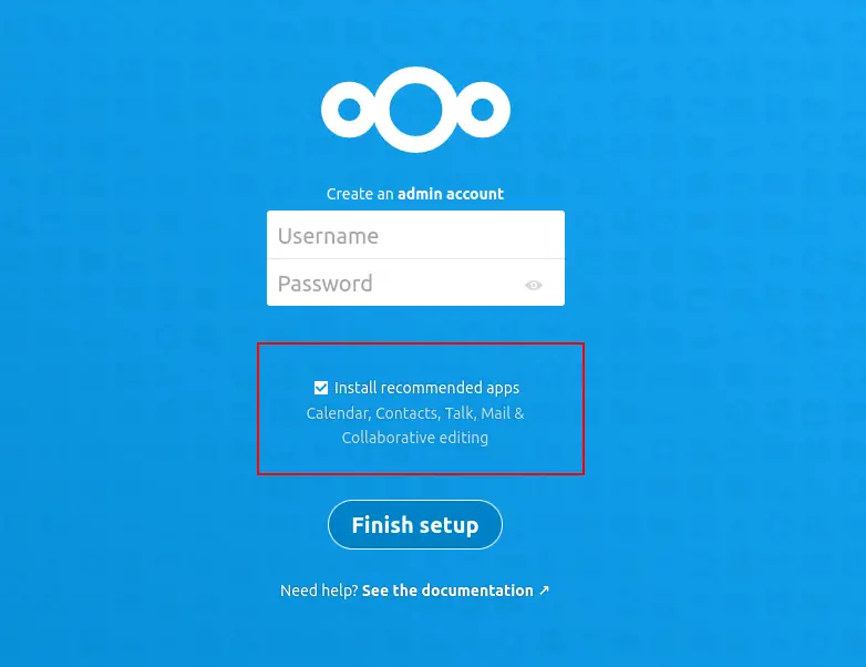 First Log In Nextcloud