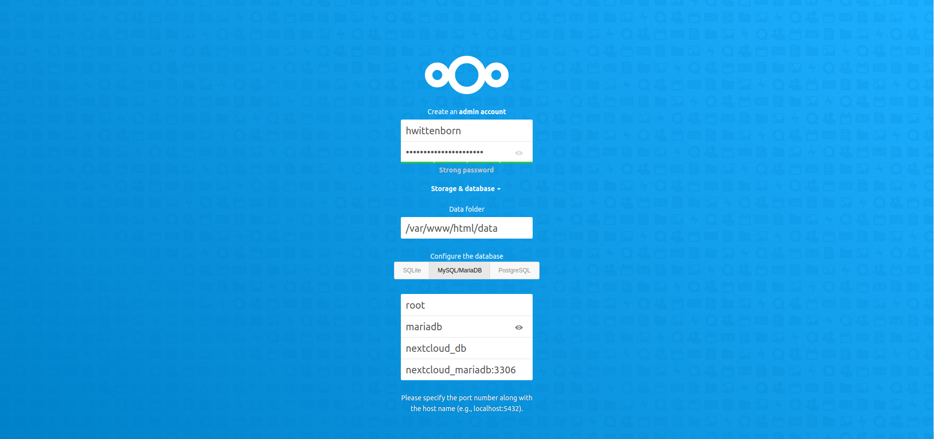 Nextcloud installation