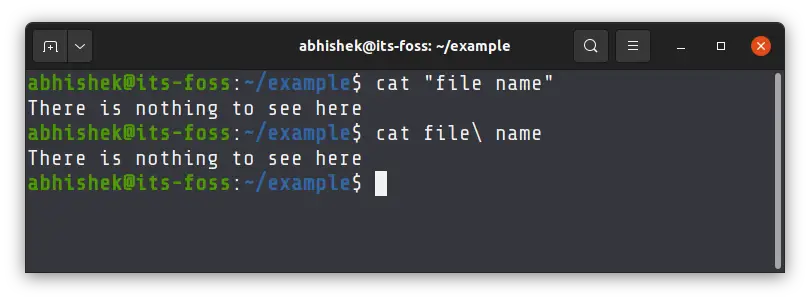 bash find file name spaces