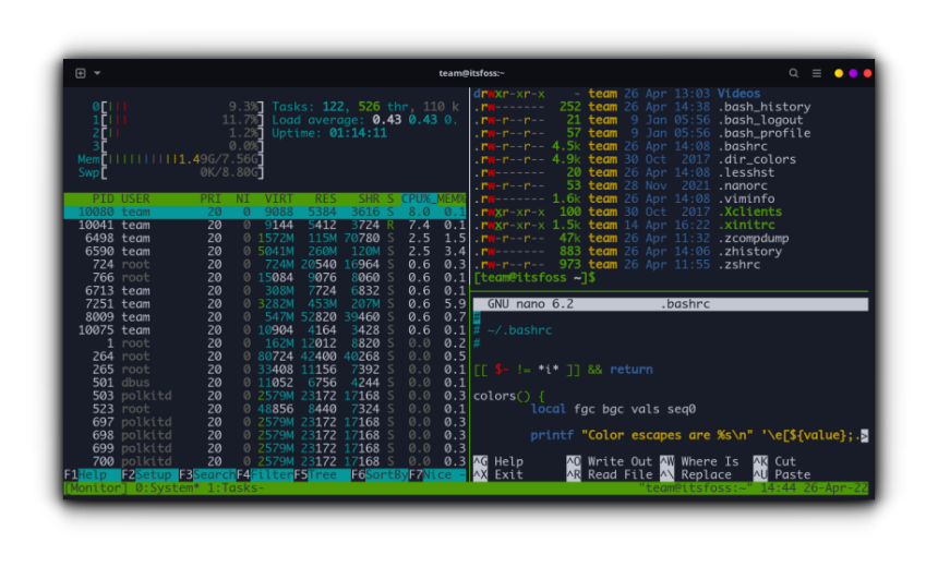 Tmux Session Window and Pane