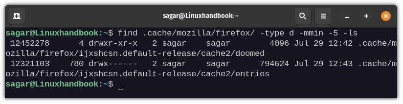 Find Files Modified in Last N Minutes in Linux