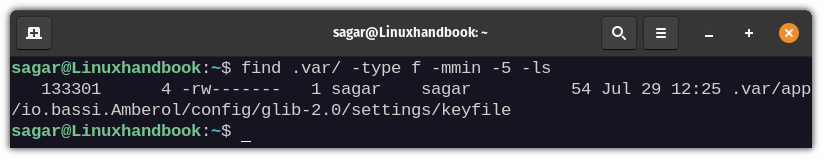 Find Files Modified in Last N Minutes in Linux