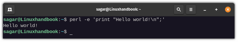 Exécutez le script Perl avec des guillemets simples pour éviter les problèmes avec bash