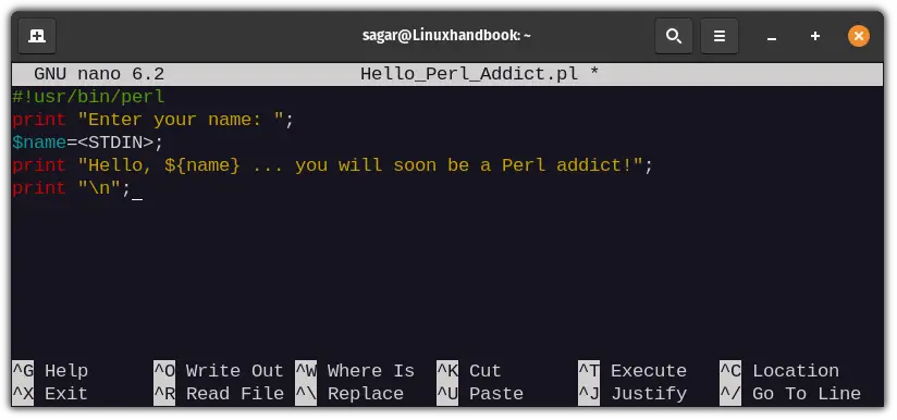 How To Run Perl Scripts In Linux Command Line