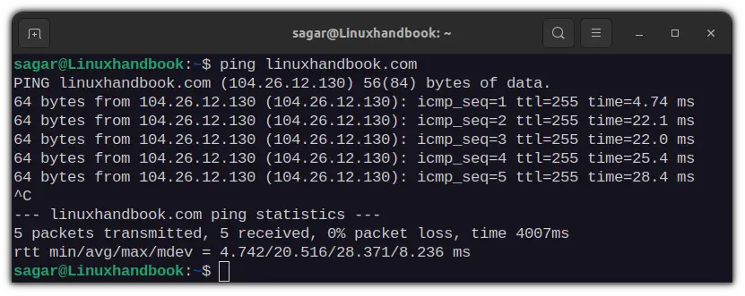 ping loopback address on pc