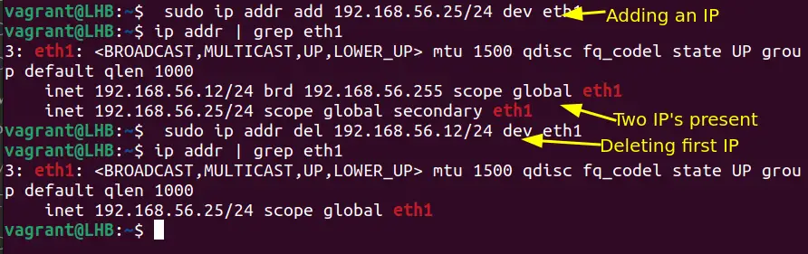 suse linux change ip address command line permanent