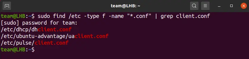 bash find file by name