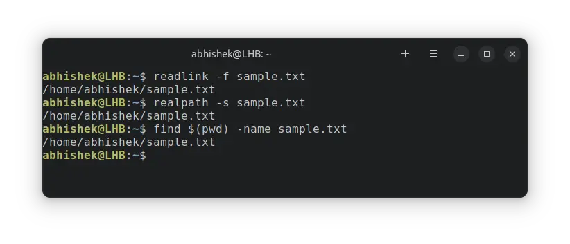 Get Absolute Path In Bash