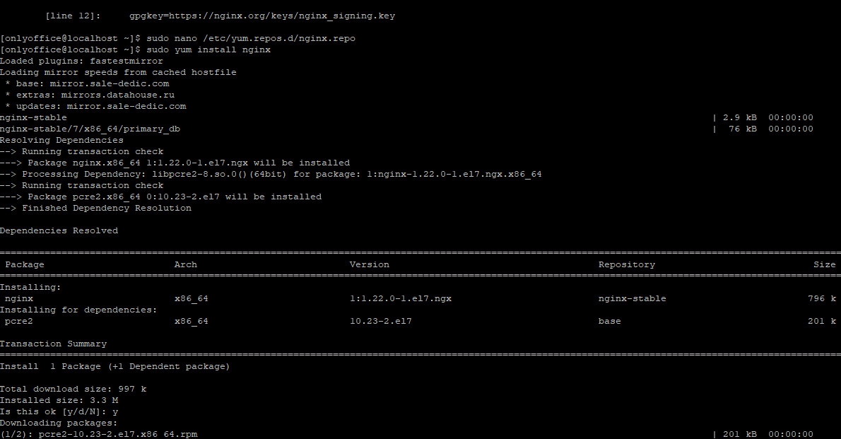 Installing Nginx in Red Hat