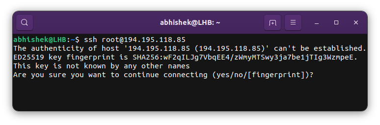 SSH known_hosts file