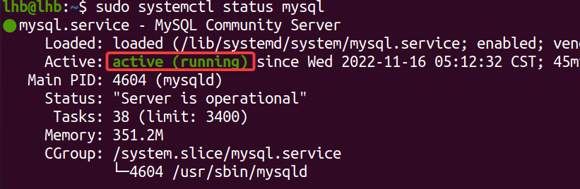 Enable MySQL on Ubuntu