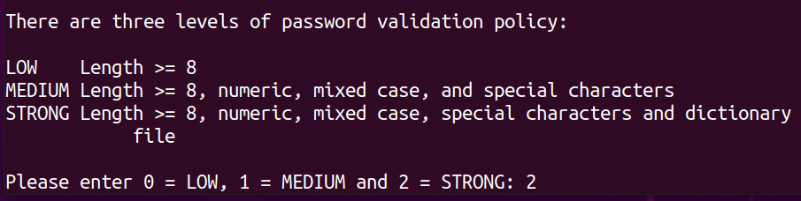 MySQL Password Policy