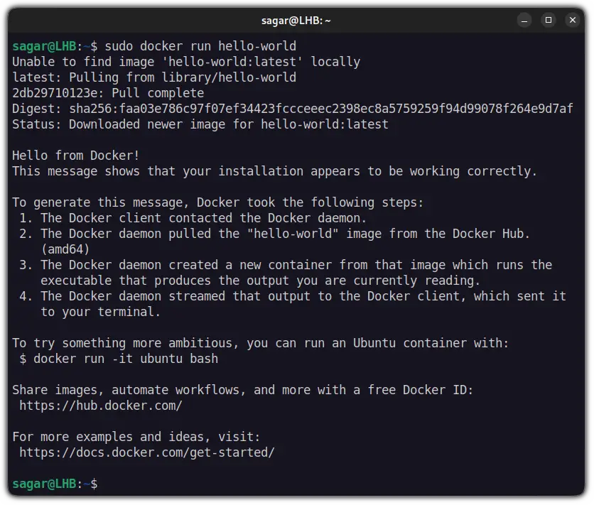 install docker in debian