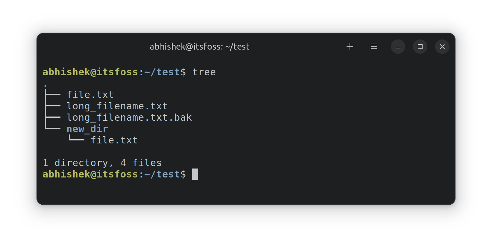tree Command Examples in Linux