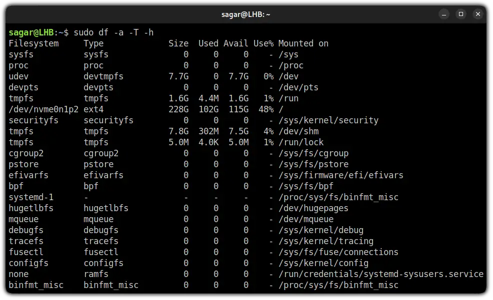 List Mounted Drives In Linux