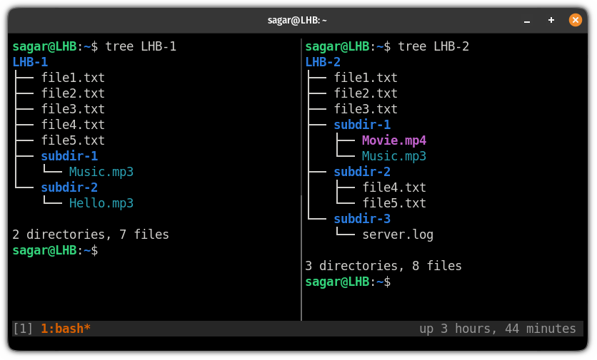 Compare Two Directories in the Linux Command Line