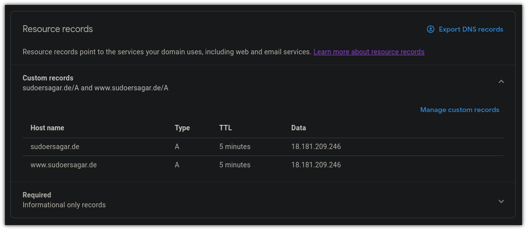 Create DNS A Record in Ubuntu