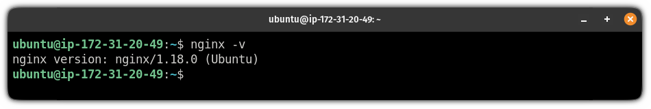 check the installed verison of nginx on ubuntu
