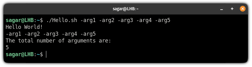 check a number of arguments and which arguments were passed in bash using * variable