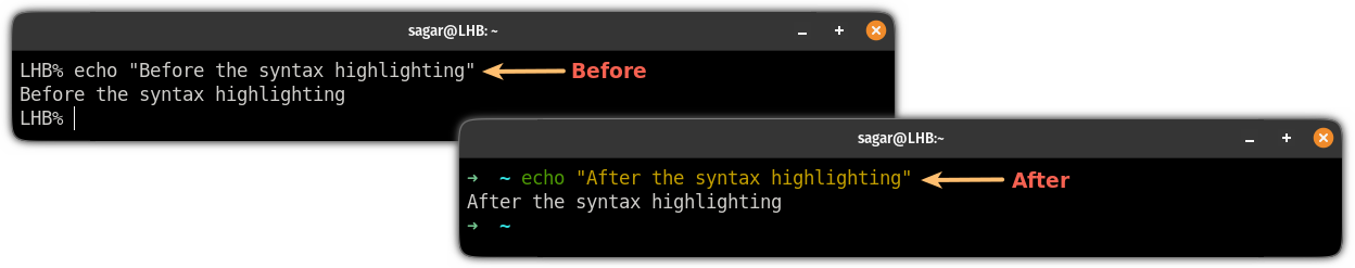 how to enable syntax highlighting in ZSH using the oh my zsh.png