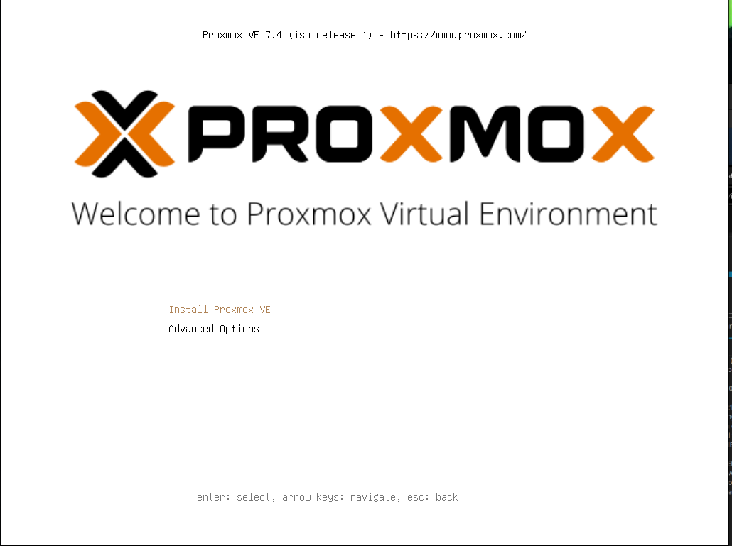 Installing Proxmox