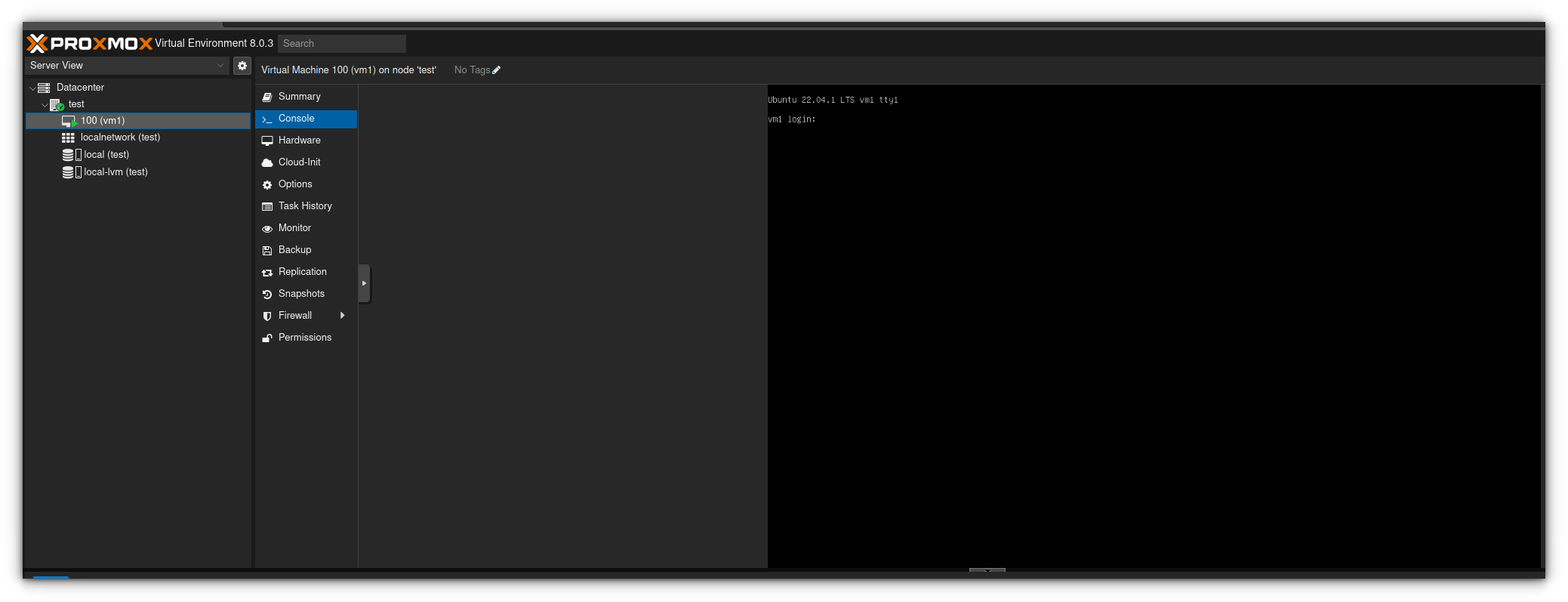 Listing VMs in Proxmox