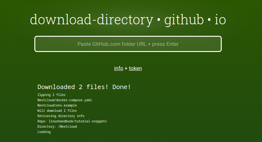 Folder downloaded from GitHub