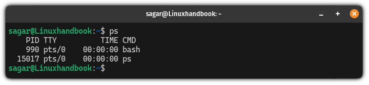 Use ps command in Linux