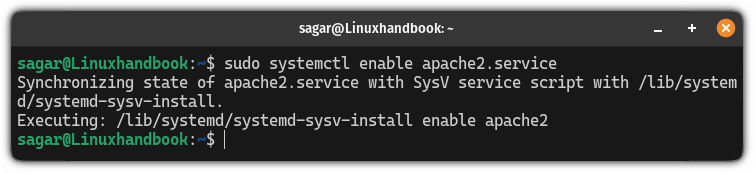 start systemd service at boot in Ubuntu