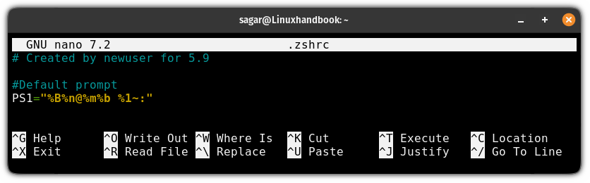 Bold the username and hostname in zsh