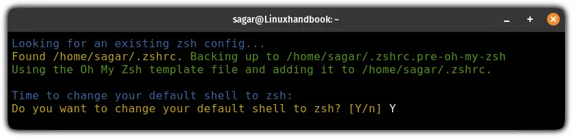 make zsh a default shell