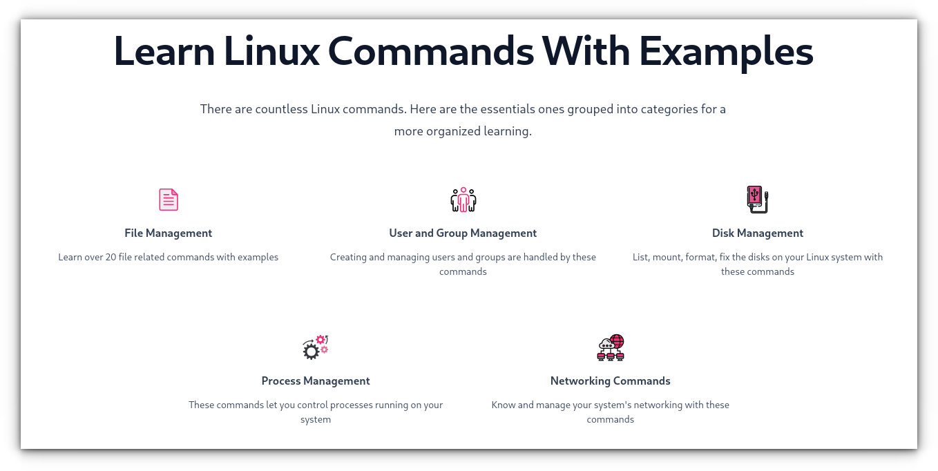 New section on Linux Handbook homepage
