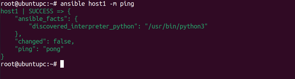 Ping a single host