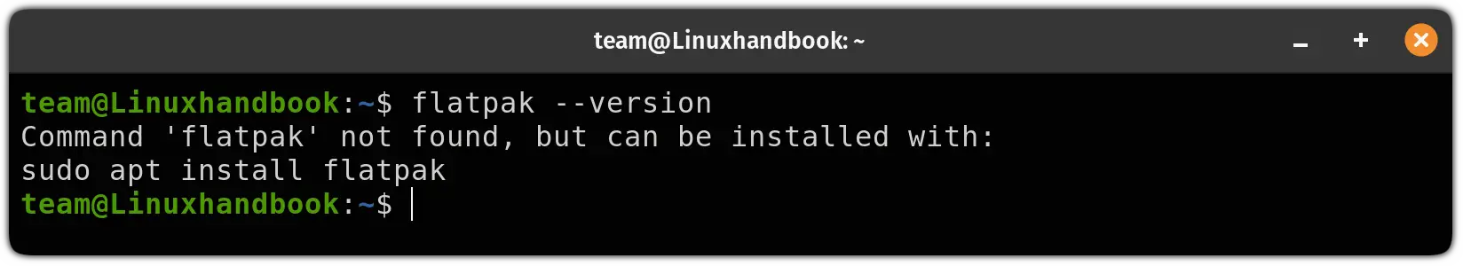 command flatpak not found in Linux